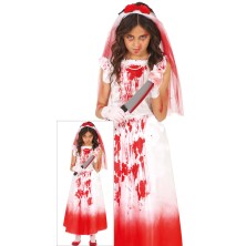Disfraz de novia terror infantil