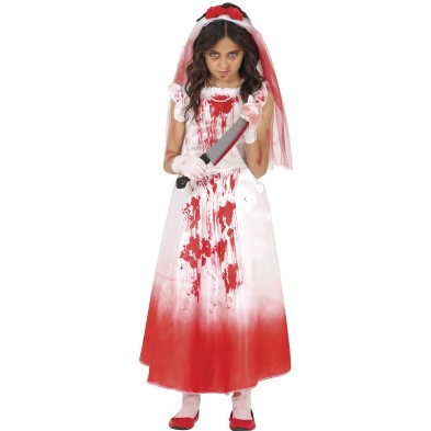 Disfraz de novia terror infantil