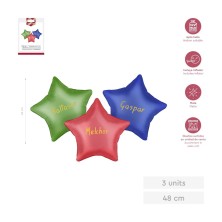 Globos reyes magos estrellas