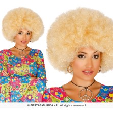 Peluca Afro Rubia