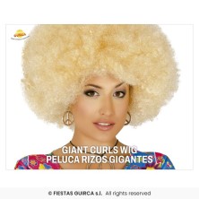 Peluca Afro Rubia