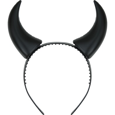 Diadema cuernos negros de diabla
