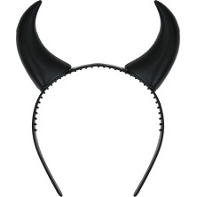 Diadema cuernos negros de diabla