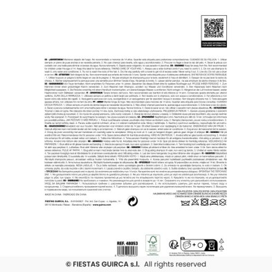 Peluca media melena blanca y negra