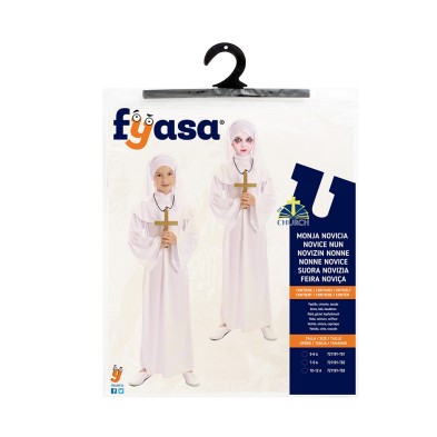 Disfraz de monja blanca infantil
