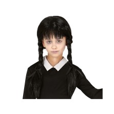 Peluca infantil con flequillo y trenzas