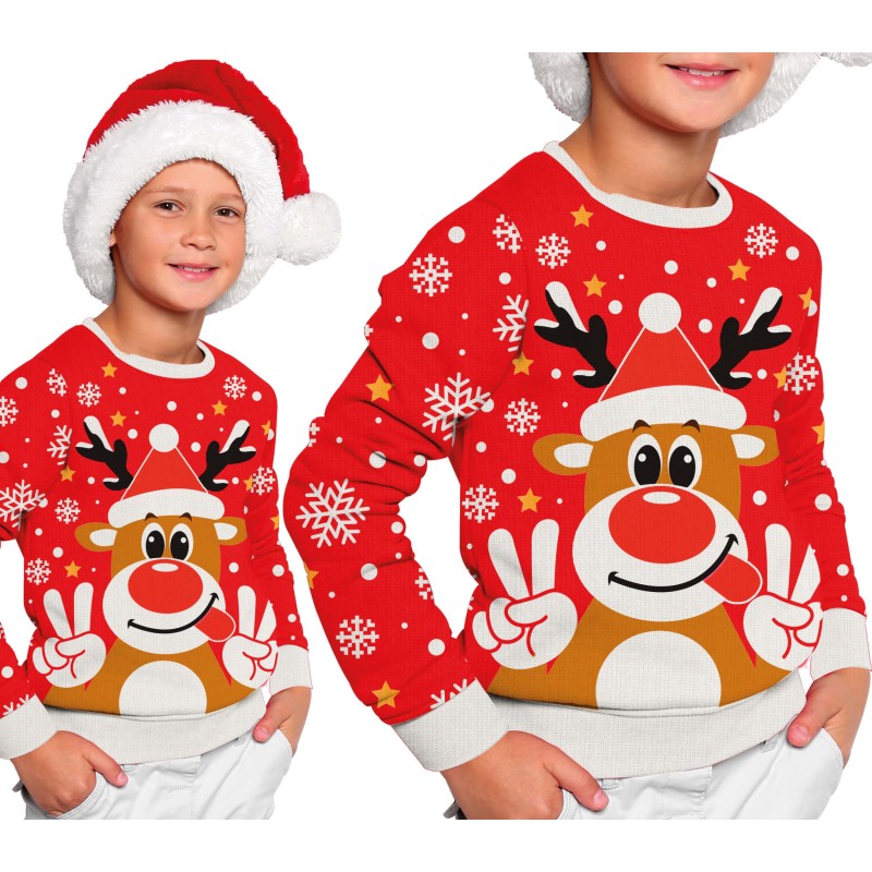 Jersey infantil navidad reno