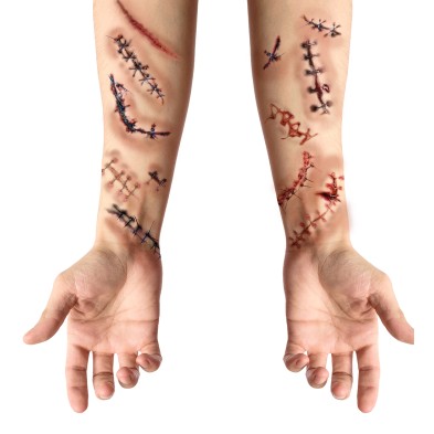 Tatuajes de heridas Halloween