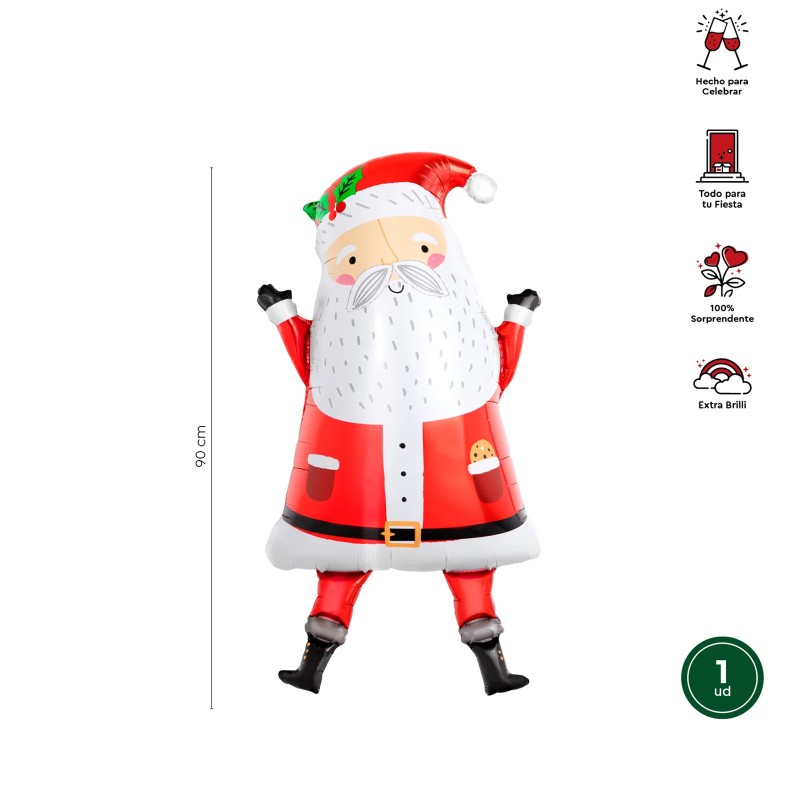 Globo foil papa noel