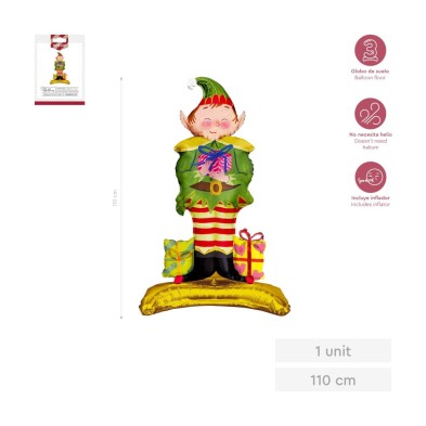 Globo foil elfo travieso 110 cm