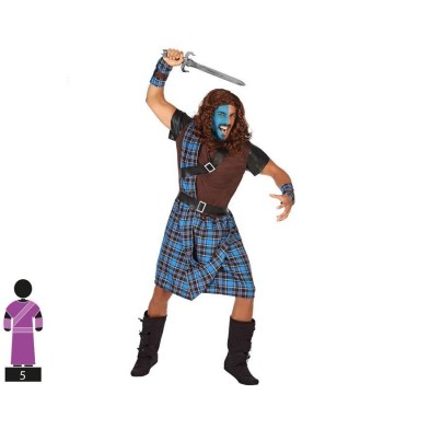 Disfraz de guerrero escocés