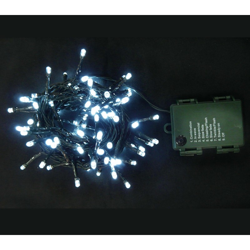 Tira de luces led blanco pilas