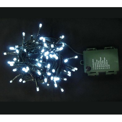 Tira de luces led blanco pilas
