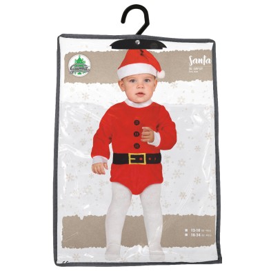 Disfraz de papa noel para bebe