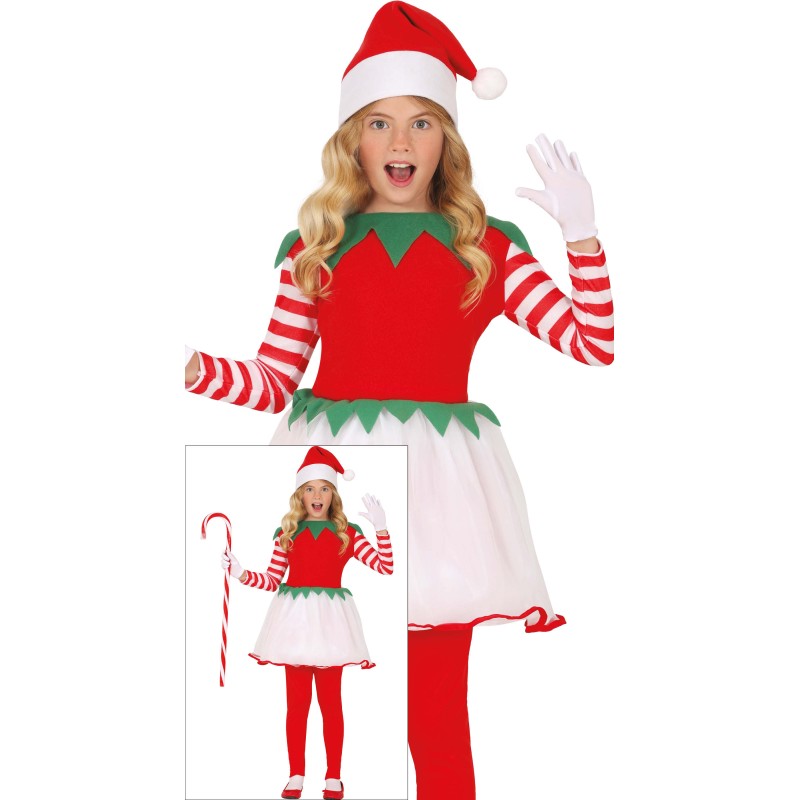 Disfraz de elfa de la navidad