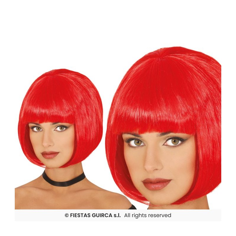 Peluca media melena roja eco