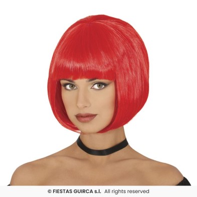 Peluca media melena roja eco