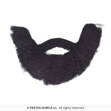 Barba tupida negra