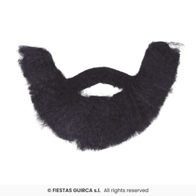 Barba tupida negra