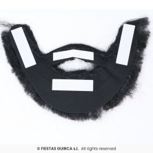 Barba tupida negra