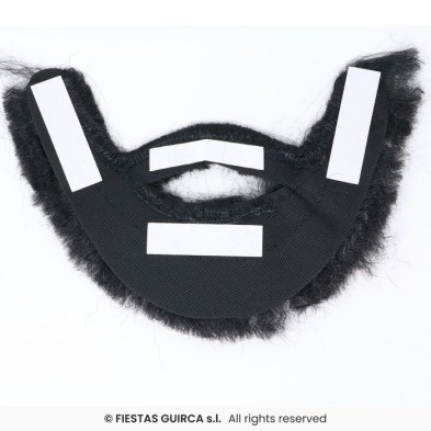 Barba tupida negra