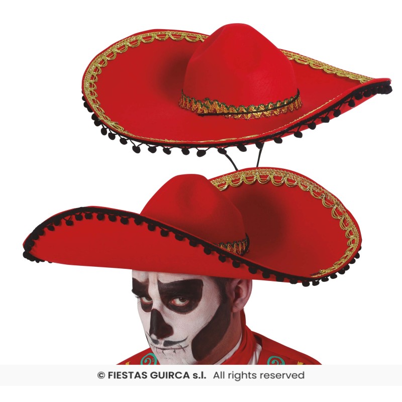Sombrero Mariachi rojo