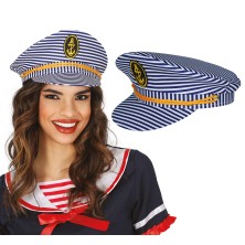 Gorra marinera a rayas