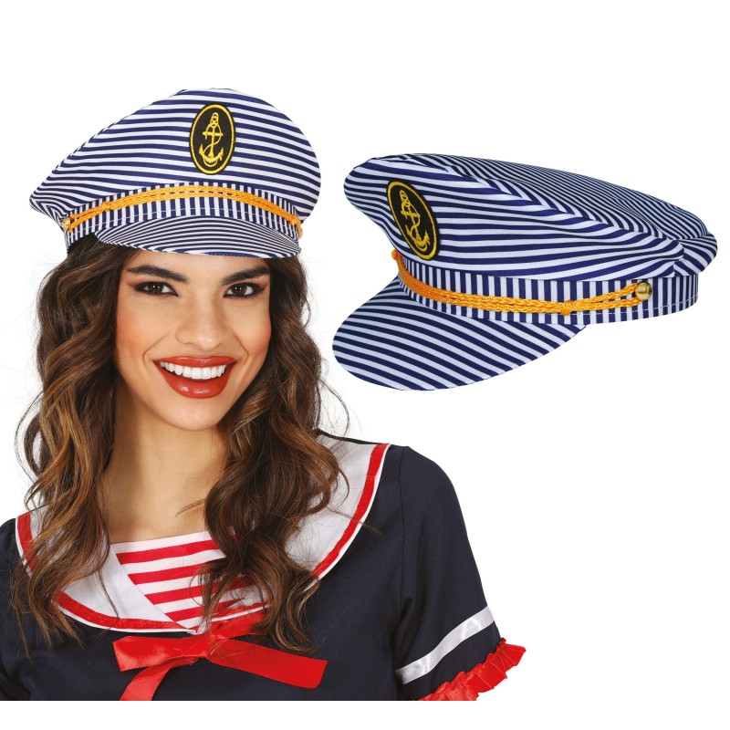 Gorra marinera a rayas