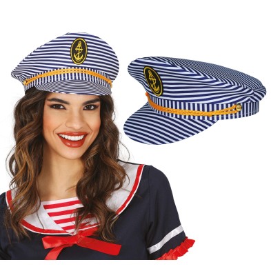 Gorra marinera a rayas