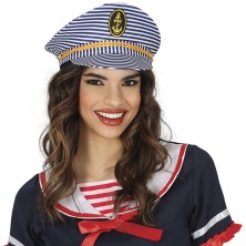 Gorra marinera a rayas