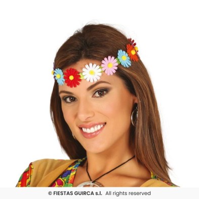 Diadema de Flores multicolor