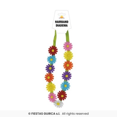 Diadema de Flores multicolor