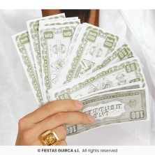 Bolsa de billetes falsos