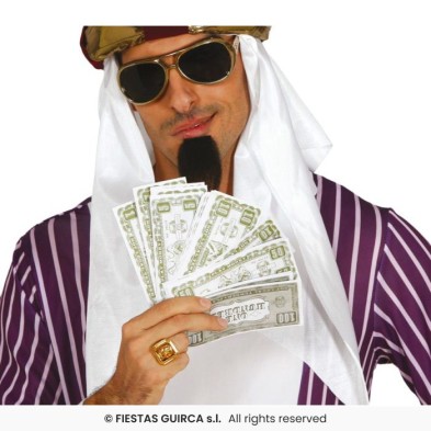 Bolsa de billetes falsos