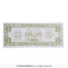 Bolsa de billetes falsos