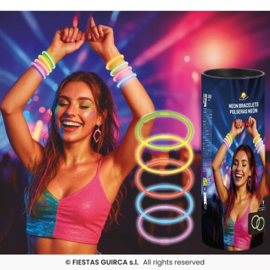 Pulseras luminosas (50 pulseras)