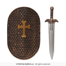 Escudo con Espada Medieval