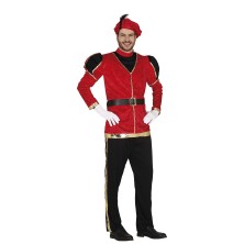 Disfraz de paje rojo