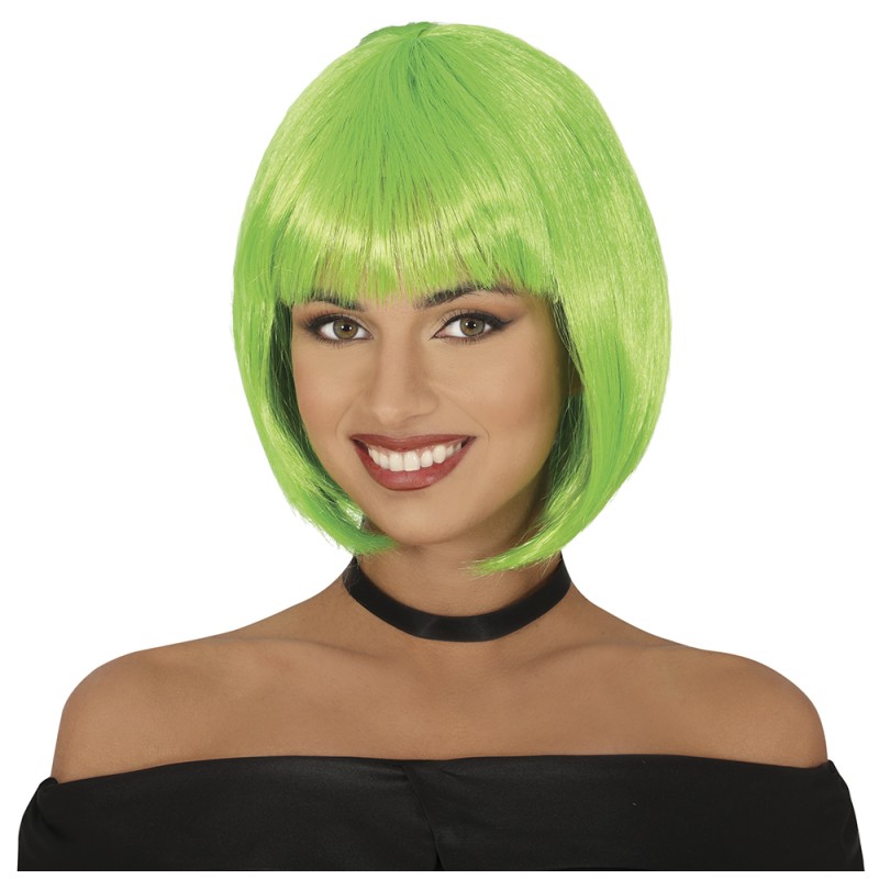 Peluca media melena verde eco