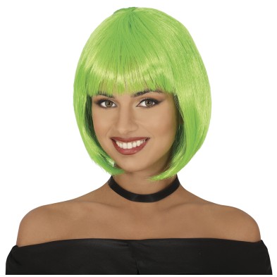 Peluca media melena verde eco