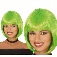Peluca media melena verde eco