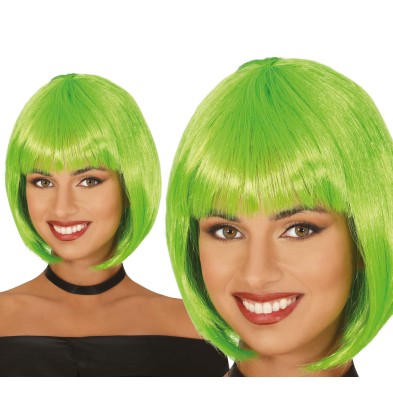 Peluca media melena verde eco