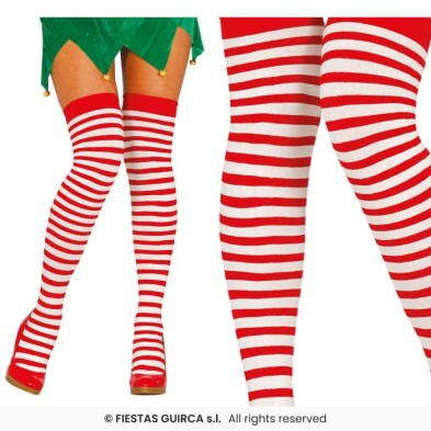 Medias rayas rojas