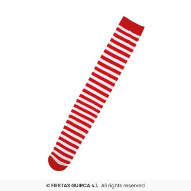 Medias rayas rojas