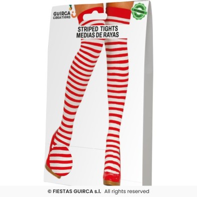 Medias rayas rojas