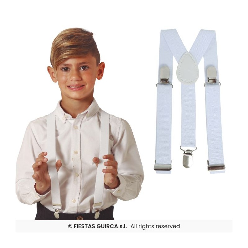 Tirantes blancos infantiles