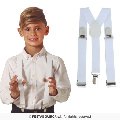 Tirantes blancos infantiles