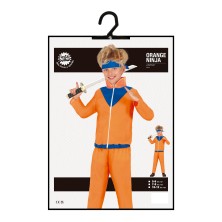 Disfraz ninja naranja infantil