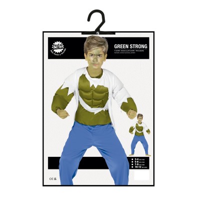 Disfraz de Forzudo Verde
