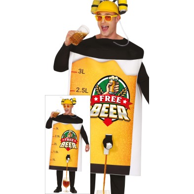 Disfraz de cerveza gratis